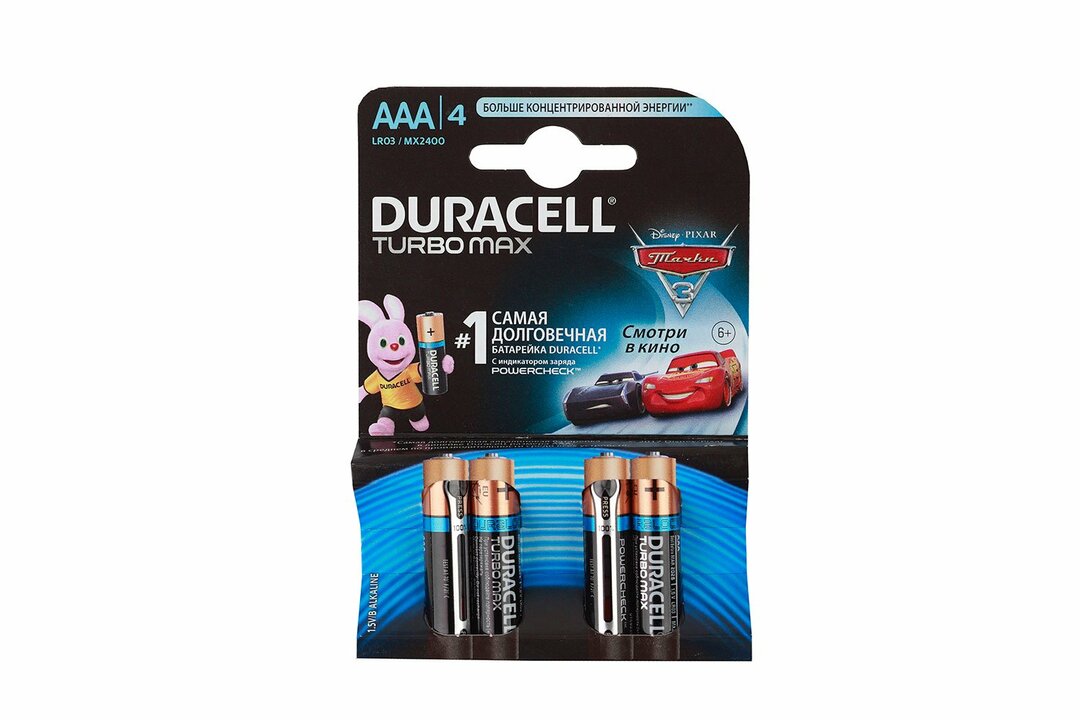Akumulators DURACELL LR 03 / MX 2400-4BL TURBO MAX