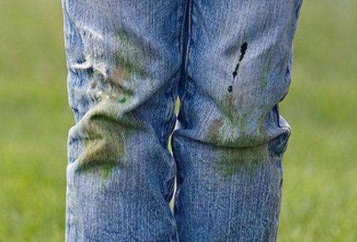 How to wash grass with jeans and remove stains?