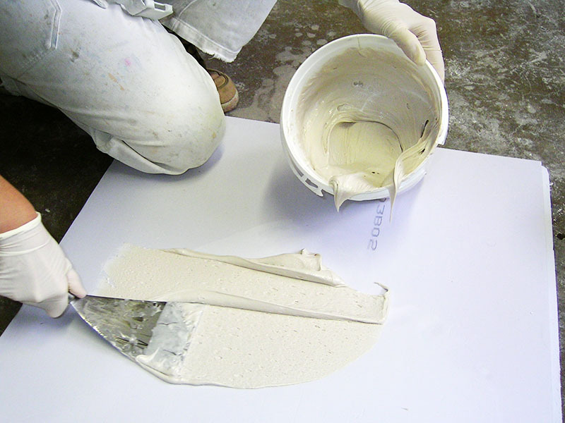 Gypsum putty is almost never used