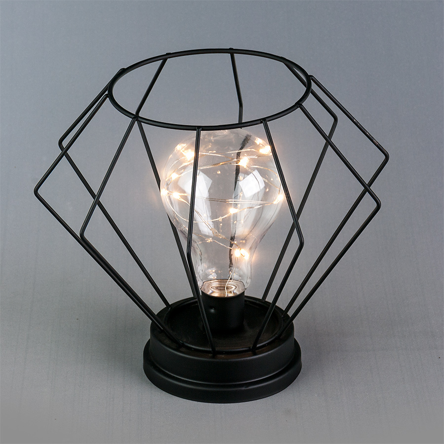 Lampe décorative, LED, alimentée par batterie (R3*3) taille 22x22x20