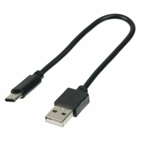 Cabo DIGMA USB A (m), USB Tipo C (m), 0,15 m, preto