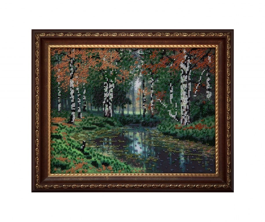 The scheme for embroidery with beads Embroider-Ka art. VK-04-011 Birches 20x26 cm