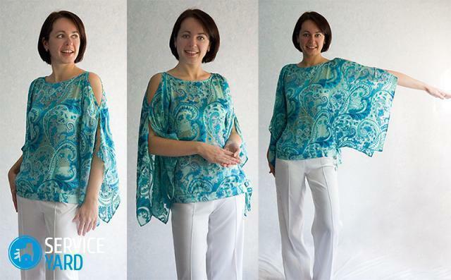 Blouse from chiffon with own hands - patterns