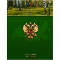 Business notatbok Stolt av Russland, A5, 80 ark, celle