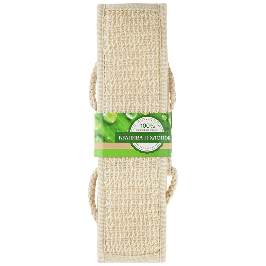 Beauty Format Loofah-pasek z naturalnej pokrzywy i bawełny