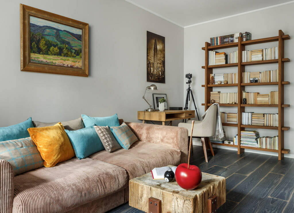 עיצוב דירת שני חדרים בשטח 55 מ"ר בסגנון מודרני: דוגמאות פריסה עם תמונות