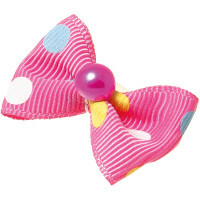 Bows for dogs Nostalgia, 3.5x2.5 cm (pink)