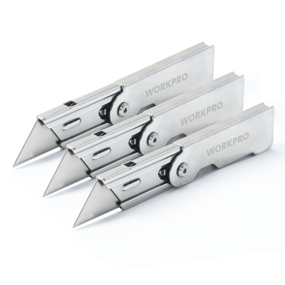 Set di coltelli pratici pieghevoli per pezzi Coltello in acciaio inossidabile e scatola di taglio Coltello a cambio rapido di carta e