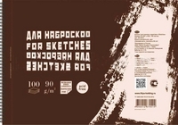 Sketchbook para esboços e esboços Sketches. Retrato, A3, 100 folhas, mola à esquerda