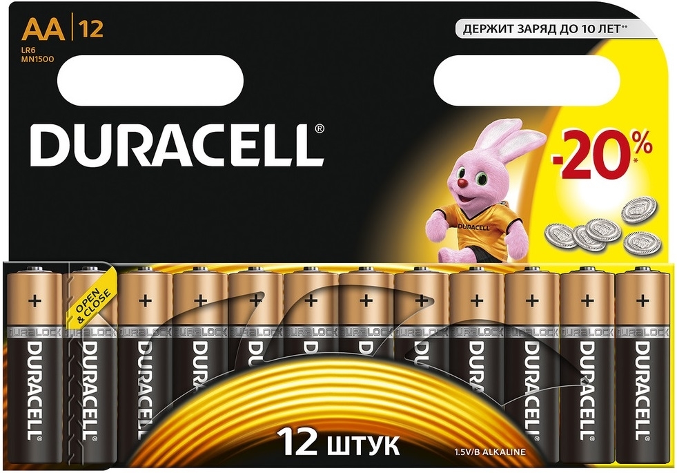 Baterie AA Duracell LR6-12BL Basic C0037388 (12 szt.)