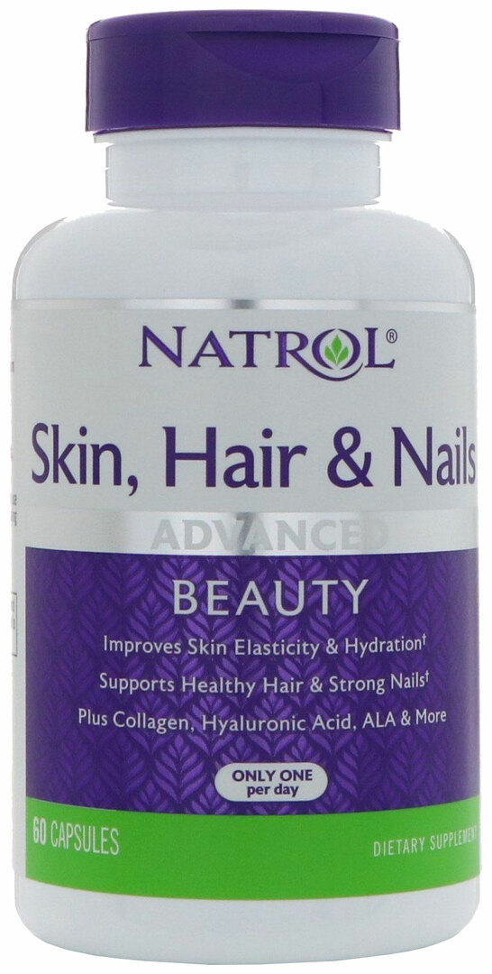 Natrol Skin Haarnagels Vitamine- en mineralencomplex 60 capsules