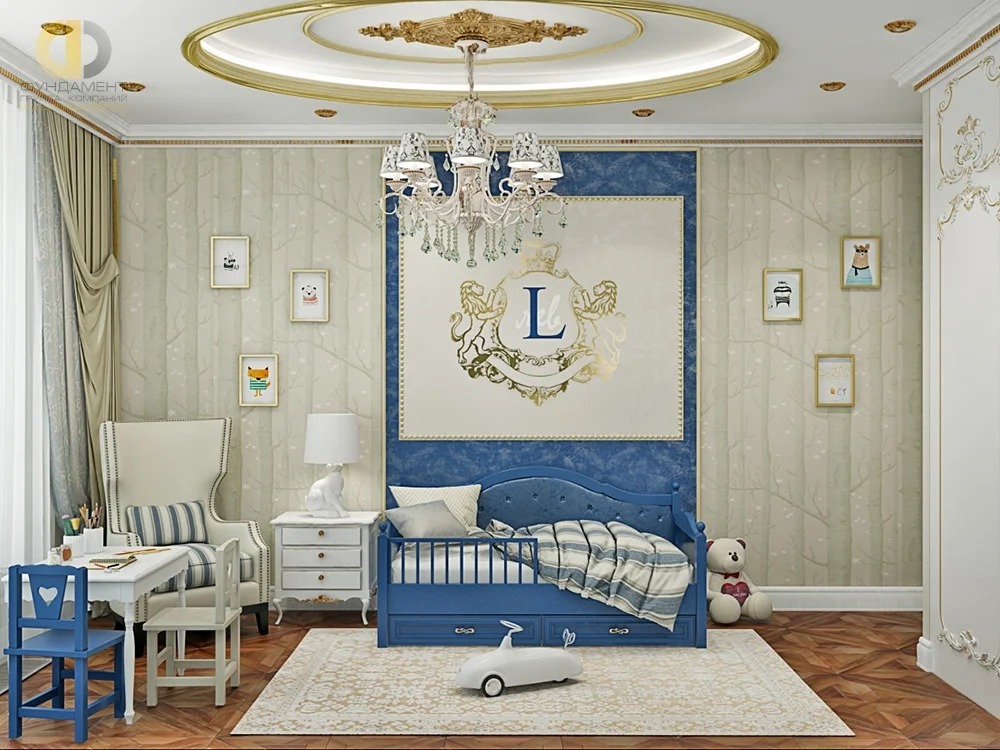 nursery in a classic style for a boy