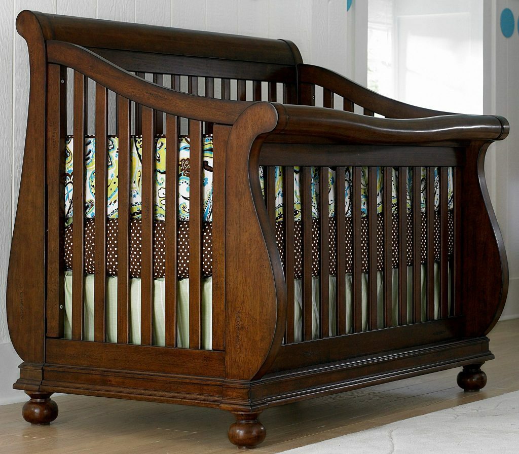 baby cot in art nouveau style