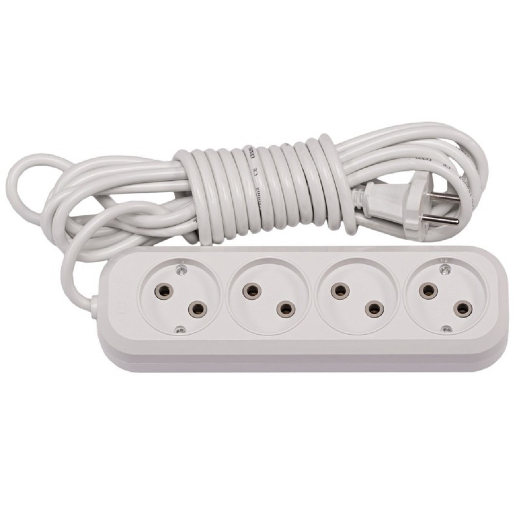 Household extension cord 4g, without switch, w / o, 3m Duwi Eco