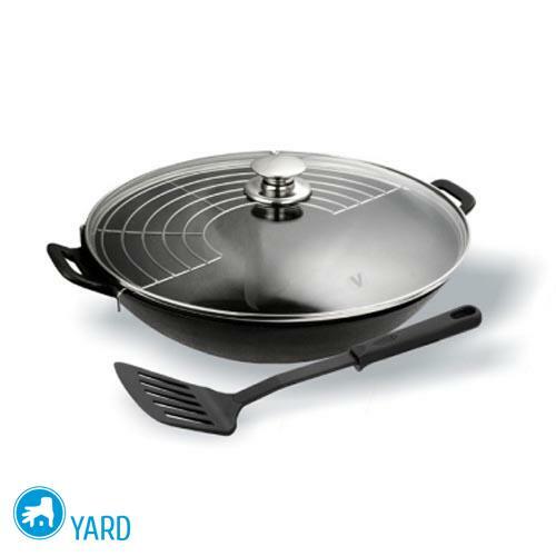 How to heat a cast-iron frying pan?