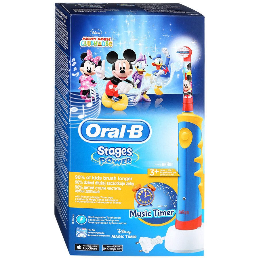 Elektrický zubní kartáček Oral-B pro děti Mickey pro děti D10.513 (typ 3757)