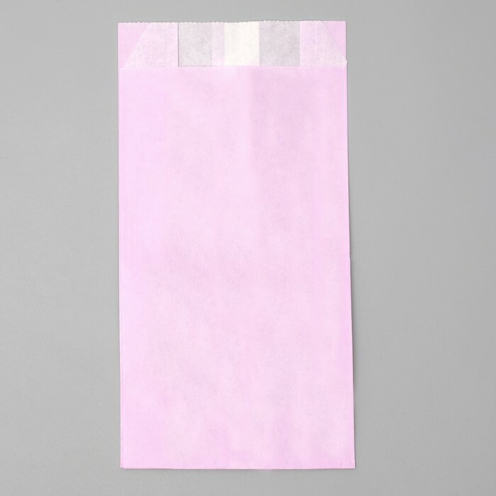 Balící papírový sáček, šeřík, dno ve tvaru V 20,4 x 10 x 5 cm