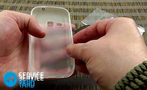 How can I clean the silicone case for my phone?