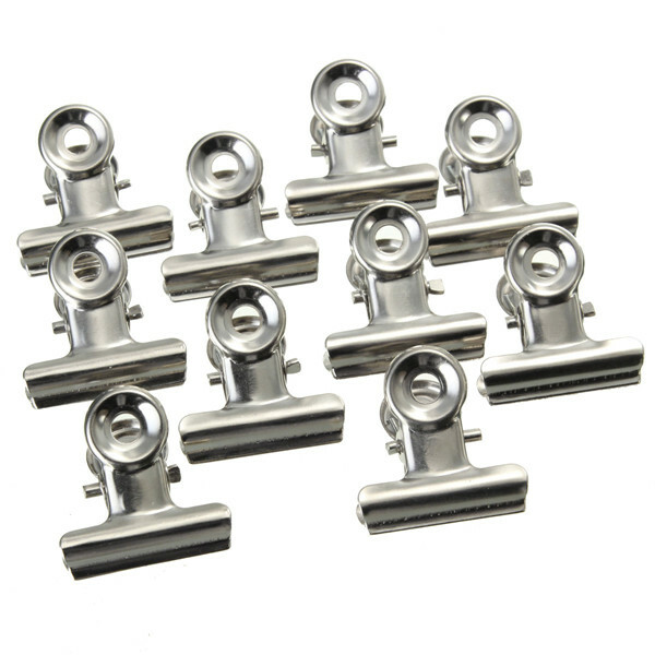 22Pcs Stainless Steel Silver Clip Letter Clips Paper File
