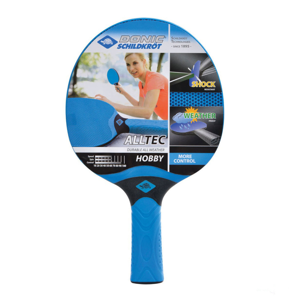 Raquete de tênis de mesa Donic 733014 Alltec Hobby, azul