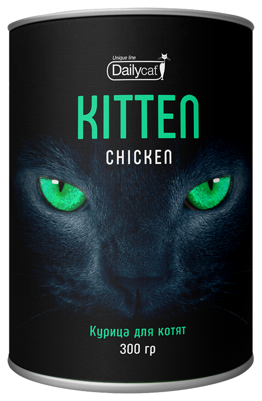 Droogvoer voor kittens Dailycat Unique line Kitten, kip, 0.3kg