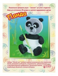 Kit för att göra 3D -figurer Panda