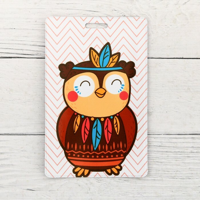 Etui za značke in kartice " Owlet", 6,8 x 10,5 cm