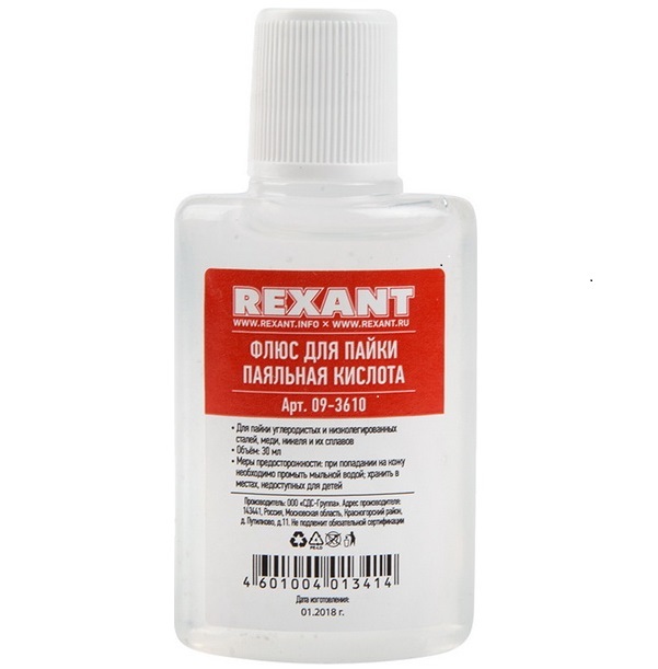 Flusso di saldatura Rexant 09-3635 acido fosforico 30 ml