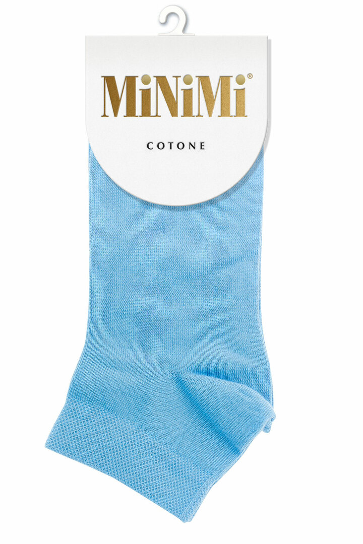 Women's socks MiNiMi MINI COTONE 1201 blue 35-38