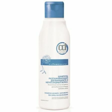 „Constant Delight Bio Flowers“ šampūnas garbanotiems ir nepaklusniems plaukams, 250 ml