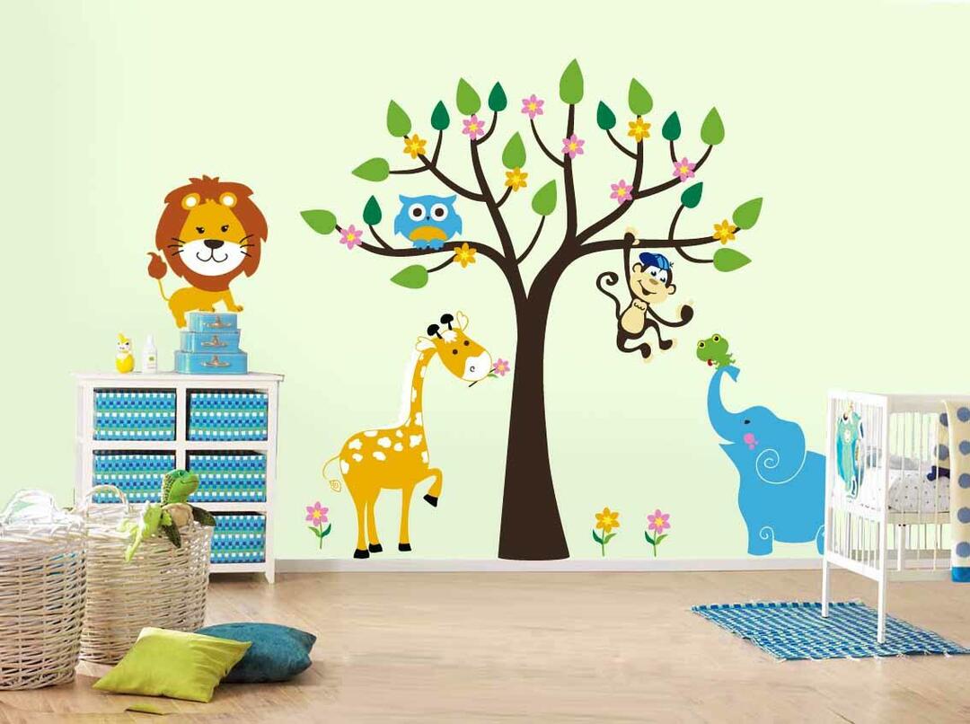Wall painting in the nursery +50 photo ideas for a boy, girl