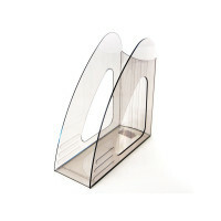 Acumulador para papéis Mini vertical, 90 mm, plástico, cor marrom