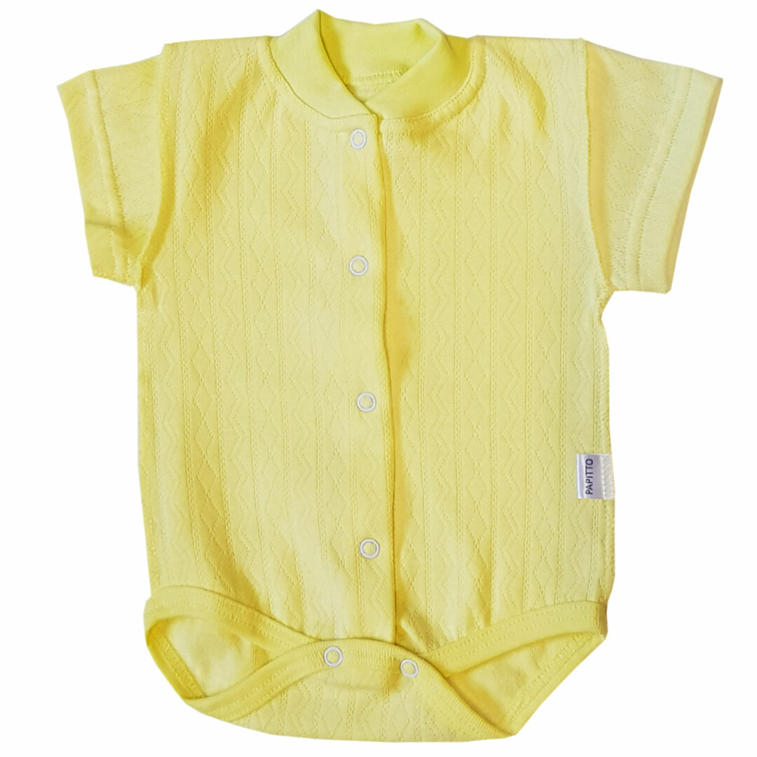 Body Papitto ażurowe żółte, rozmiar 20-62 I61-325