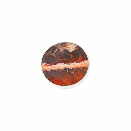 Moonswoon Silberring LARGE mit ockerfarbenem Jaspis aus der Planets Moonswoon Kollektion