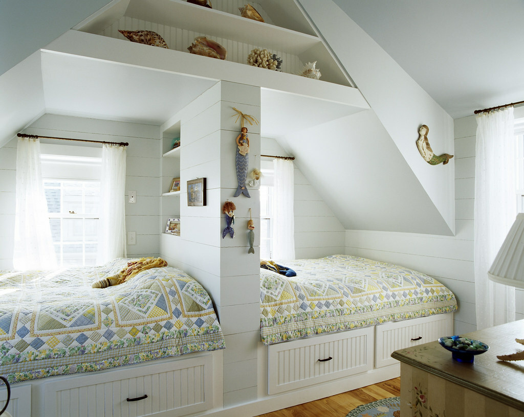 small nursery for two children in a two-room apartment