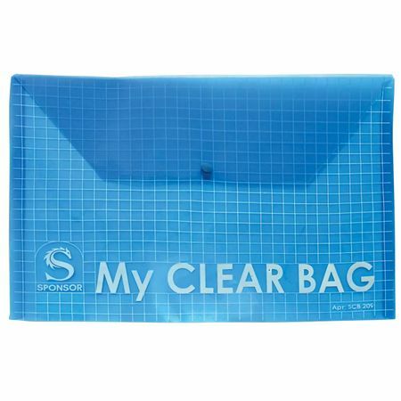 Umschlagmappe mit Knopf MY CLEAR BAG А5 140μm