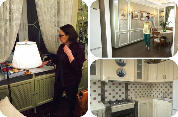 Het nieuwe appartement van Larisa Golubkina: indeling, ontwerp en meubilair, decoratie en andere renovatienuances