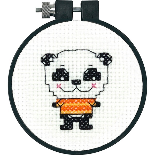 Méretek hímző készlet art. DMS-72-73705 Aranyos panda d8 cm