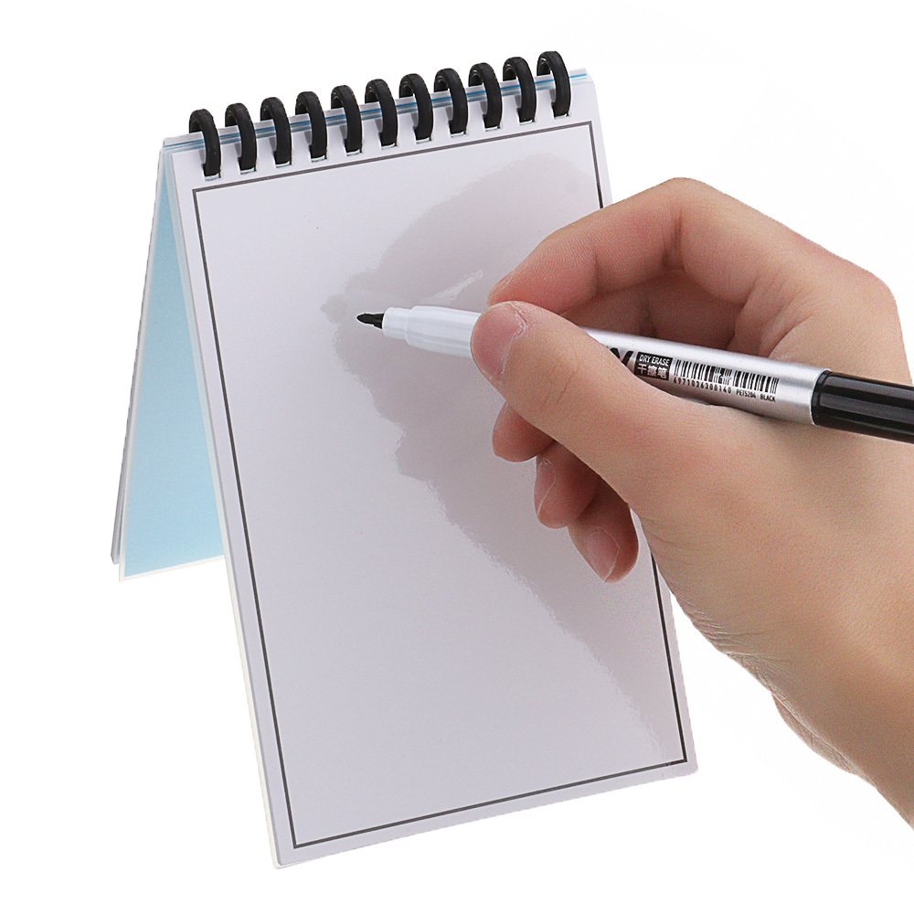 Löschbarer wiederverwendbarer Notizblock mit Notizbuch 6,54 x 4,09 Zoll Notizblock mit nachfüllbarem Stift