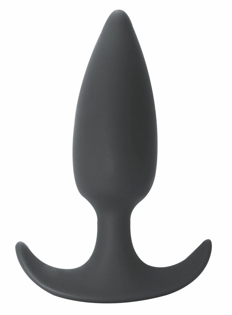 Rumpeplugger: Delight grå analplugg - 10,5 cm.