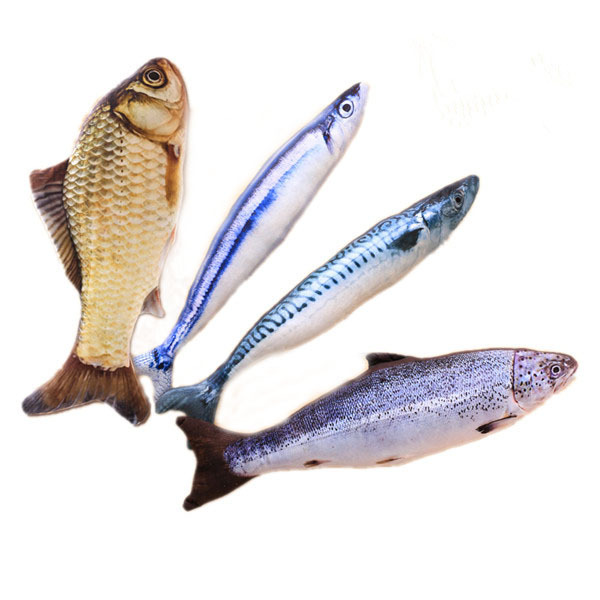 Yani 30cm suure suurusega interaktiivsed lemmikloomad padi kassipuu mänguasjad simulatsioon plüüs kala kuju nukk närida hammustada