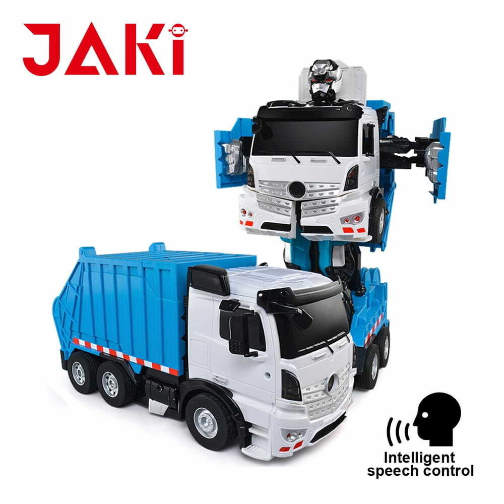 Radio-controlled transforming car Jaki Garbage truck (BLUESEA)
