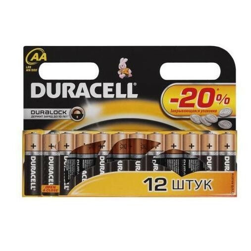 Baterie alkaliczne Duracell Basic AA LR6 Bl-12, 12 szt