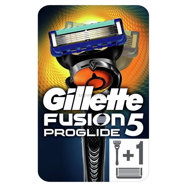 Razor Gillette (Gillette) safe Fusion ProGlide Flexball + 2 erstatningskassetter