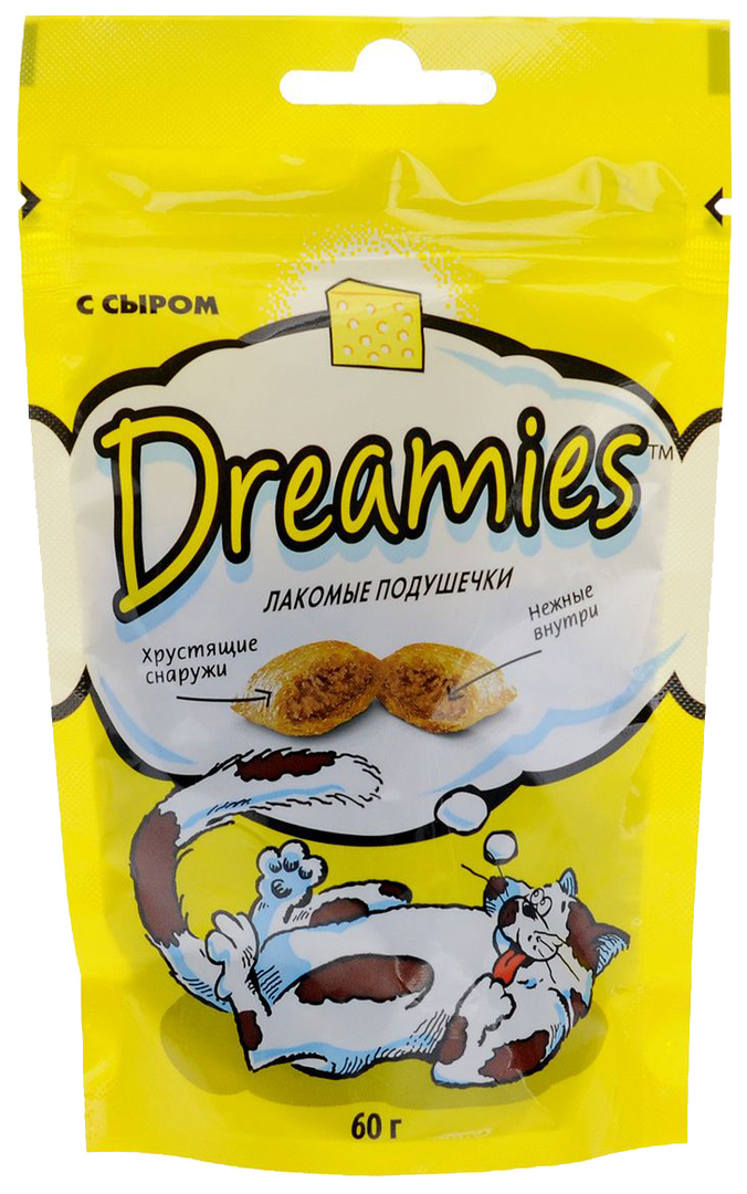Guloseima de gato Dreamies com queijo 60 g