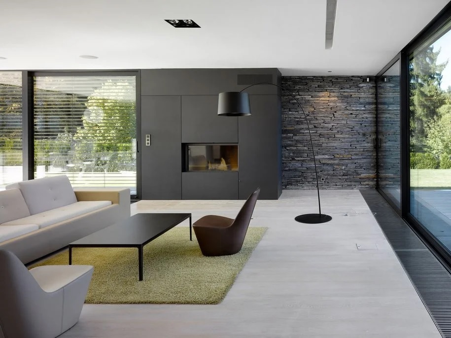 Laminate flooring in a minimalist interior
