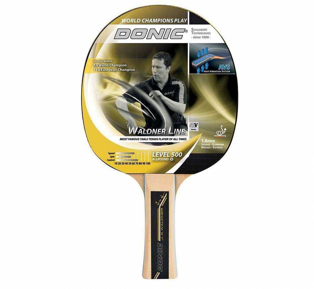 Stolná tenisová raketa Donic Schildkrot Waldner 500 AVS 1,8 mm: ceny od 348 ₽ nakúpte lacno v internetovom obchode