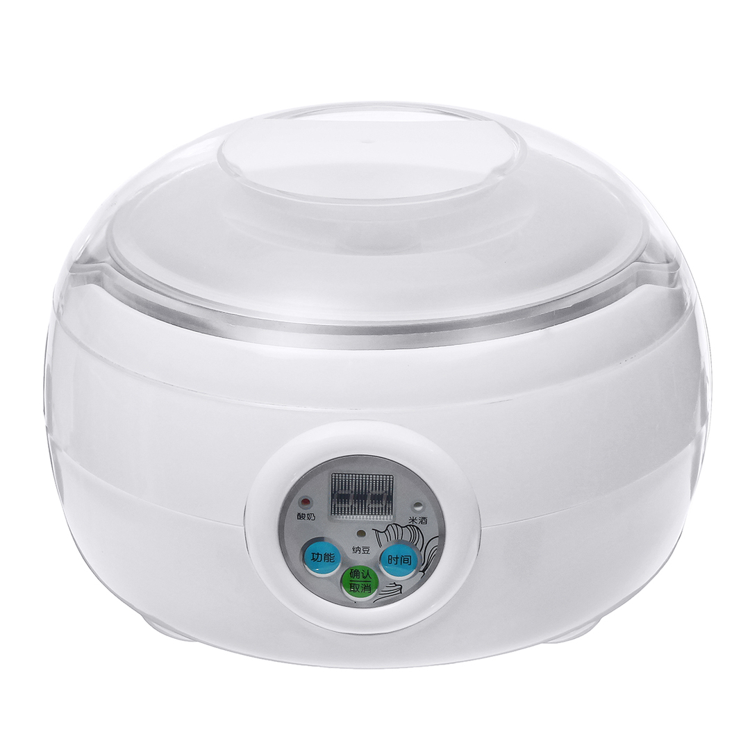 Elektrikli Otomat Yoğurt Natto Pirinç Buz Makinesi Makinesi Mutfak Konteyner 1.5L 15