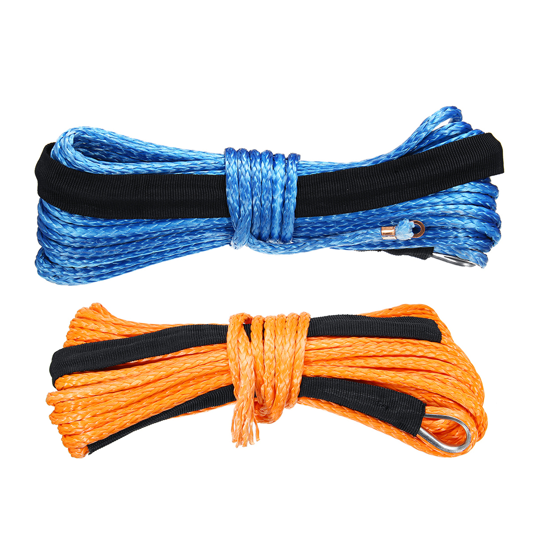 Winch Rope String Line Cable With Sheath Synthetic Towing Rope Auto Car Wash Service Line for ATV UTV Off-Road Moto