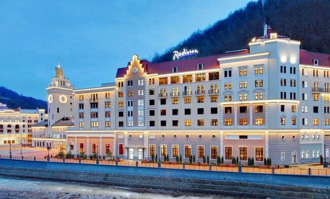Os melhores hotéis de Sochi 5 estrelas com praia particular